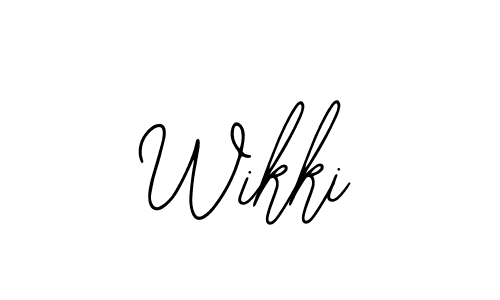 Use a signature maker to create a handwritten signature online. With this signature software, you can design (Bearetta-2O07w) your own signature for name Wikki. Wikki signature style 12 images and pictures png