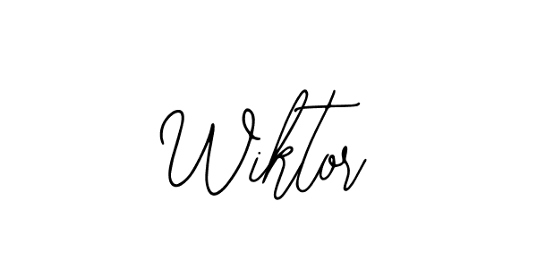 Design your own signature with our free online signature maker. With this signature software, you can create a handwritten (Bearetta-2O07w) signature for name Wiktor. Wiktor signature style 12 images and pictures png