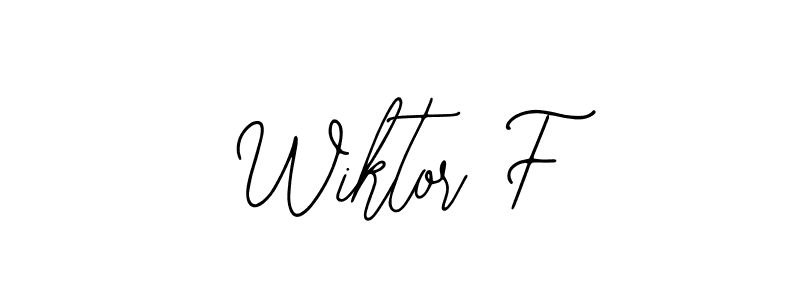 Bearetta-2O07w is a professional signature style that is perfect for those who want to add a touch of class to their signature. It is also a great choice for those who want to make their signature more unique. Get Wiktor F name to fancy signature for free. Wiktor F signature style 12 images and pictures png