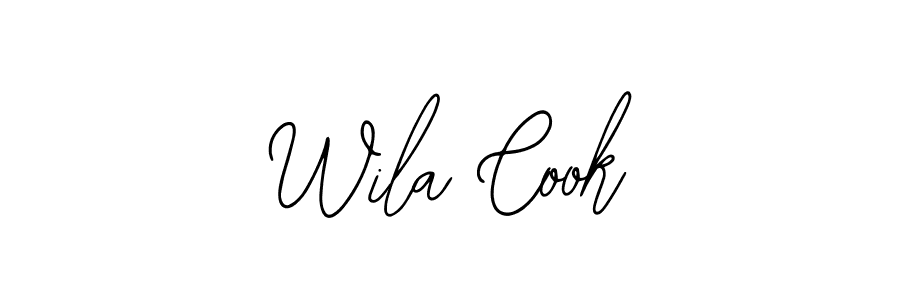 Similarly Bearetta-2O07w is the best handwritten signature design. Signature creator online .You can use it as an online autograph creator for name Wila Cook. Wila Cook signature style 12 images and pictures png