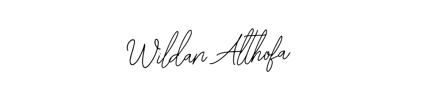 How to Draw Wildan Althofa signature style? Bearetta-2O07w is a latest design signature styles for name Wildan Althofa. Wildan Althofa signature style 12 images and pictures png