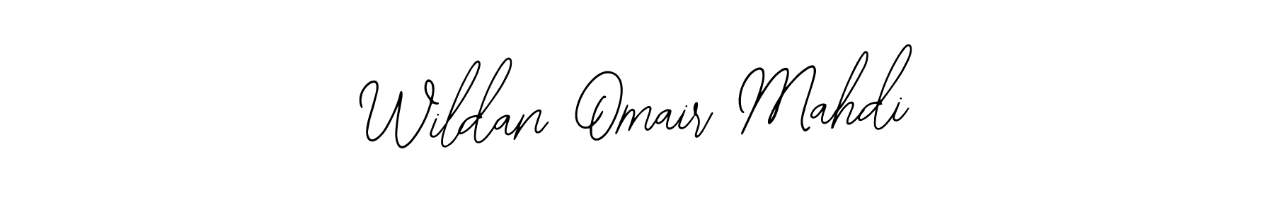 How to make Wildan Omair Mahdi name signature. Use Bearetta-2O07w style for creating short signs online. This is the latest handwritten sign. Wildan Omair Mahdi signature style 12 images and pictures png
