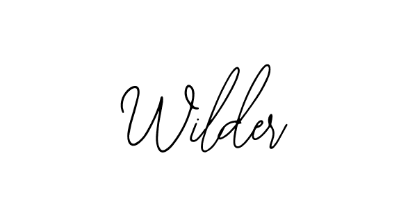 Also You can easily find your signature by using the search form. We will create Wilder name handwritten signature images for you free of cost using Bearetta-2O07w sign style. Wilder signature style 12 images and pictures png