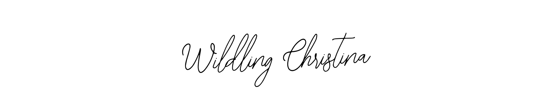 Make a beautiful signature design for name Wildling Christina. Use this online signature maker to create a handwritten signature for free. Wildling Christina signature style 12 images and pictures png
