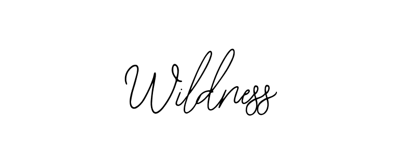 Use a signature maker to create a handwritten signature online. With this signature software, you can design (Bearetta-2O07w) your own signature for name Wildness. Wildness signature style 12 images and pictures png