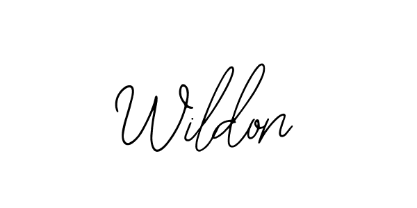 How to make Wildon signature? Bearetta-2O07w is a professional autograph style. Create handwritten signature for Wildon name. Wildon signature style 12 images and pictures png