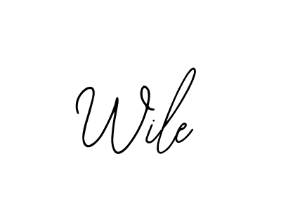How to make Wile signature? Bearetta-2O07w is a professional autograph style. Create handwritten signature for Wile name. Wile signature style 12 images and pictures png