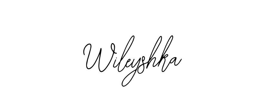 Use a signature maker to create a handwritten signature online. With this signature software, you can design (Bearetta-2O07w) your own signature for name Wileyshka. Wileyshka signature style 12 images and pictures png