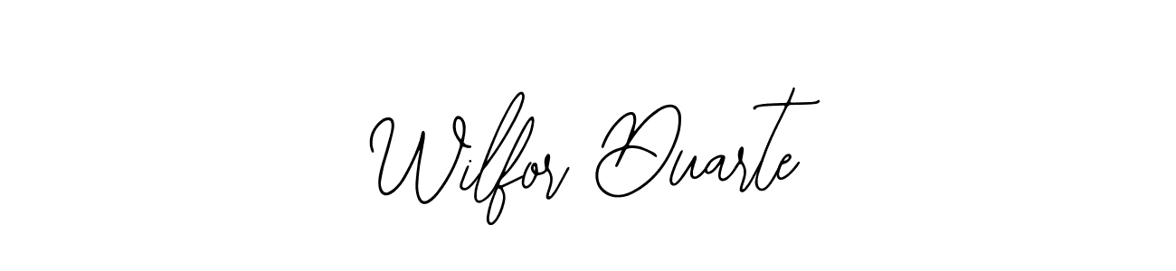 Use a signature maker to create a handwritten signature online. With this signature software, you can design (Bearetta-2O07w) your own signature for name Wilfor Duarte. Wilfor Duarte signature style 12 images and pictures png