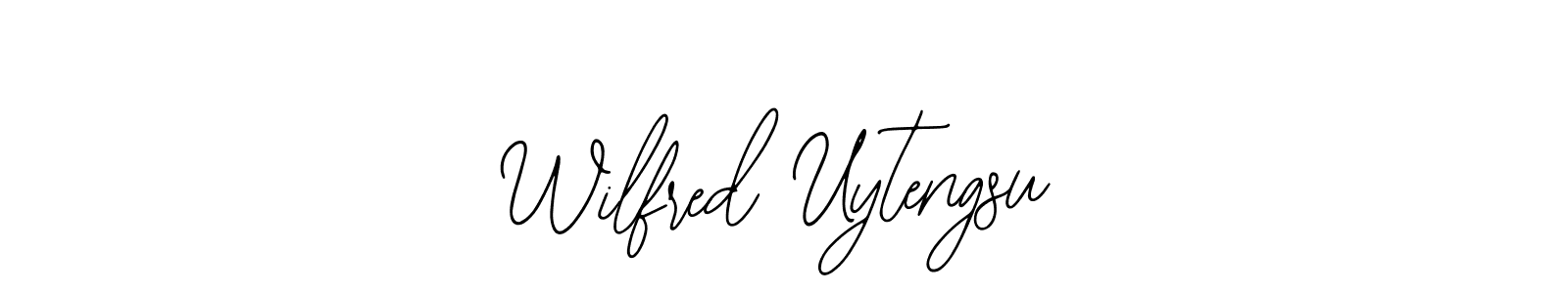 You should practise on your own different ways (Bearetta-2O07w) to write your name (Wilfred Uytengsu) in signature. don't let someone else do it for you. Wilfred Uytengsu signature style 12 images and pictures png