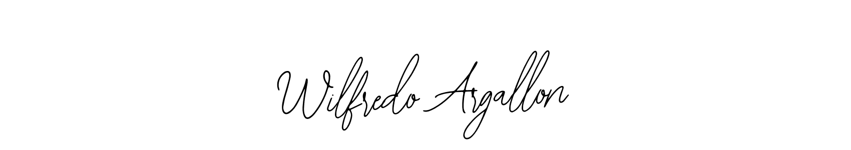 Wilfredo Argallon stylish signature style. Best Handwritten Sign (Bearetta-2O07w) for my name. Handwritten Signature Collection Ideas for my name Wilfredo Argallon. Wilfredo Argallon signature style 12 images and pictures png
