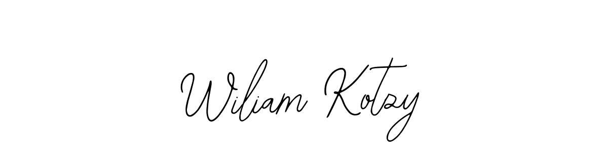 You can use this online signature creator to create a handwritten signature for the name Wiliam Kotzy. This is the best online autograph maker. Wiliam Kotzy signature style 12 images and pictures png