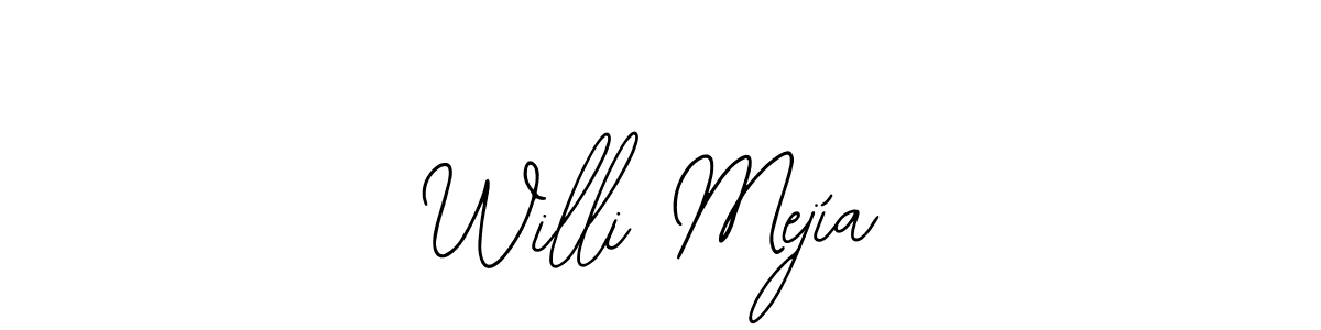 How to Draw Willi Mejía signature style? Bearetta-2O07w is a latest design signature styles for name Willi Mejía. Willi Mejía signature style 12 images and pictures png