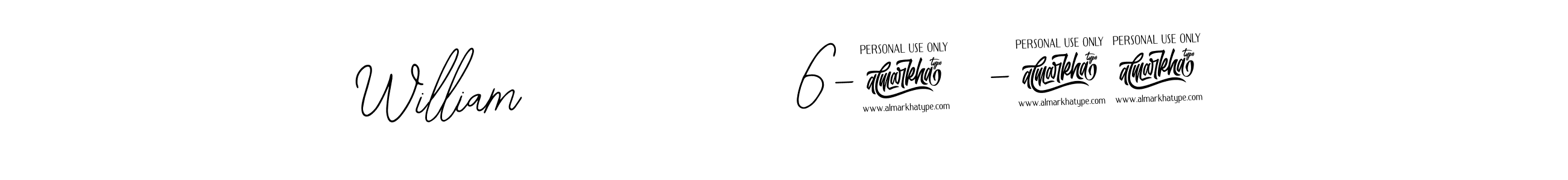 Design your own signature with our free online signature maker. With this signature software, you can create a handwritten (Bearetta-2O07w) signature for name William            6-25-24. William            6-25-24 signature style 12 images and pictures png