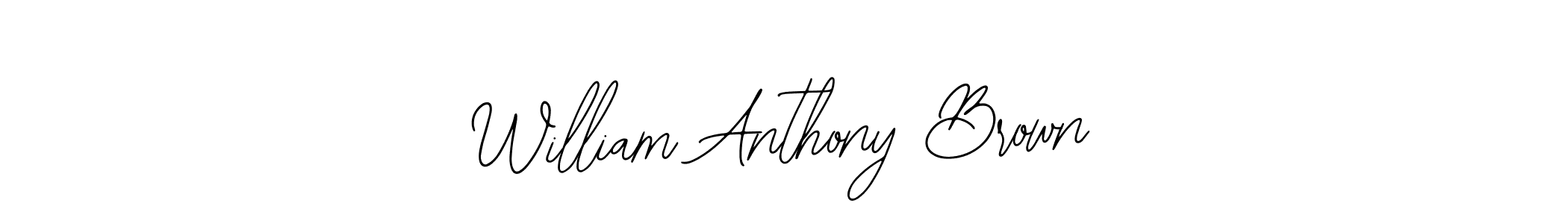 Also we have William Anthony Brown name is the best signature style. Create professional handwritten signature collection using Bearetta-2O07w autograph style. William Anthony Brown signature style 12 images and pictures png