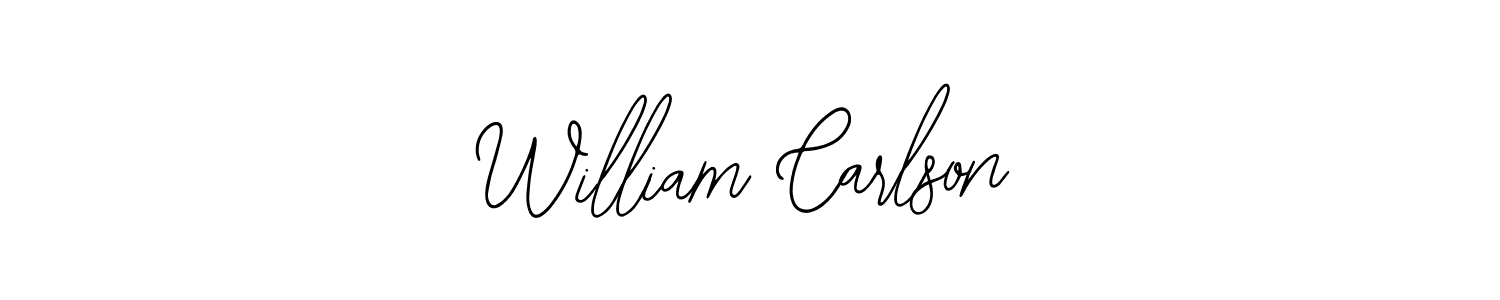 Design your own signature with our free online signature maker. With this signature software, you can create a handwritten (Bearetta-2O07w) signature for name William Carlson. William Carlson signature style 12 images and pictures png
