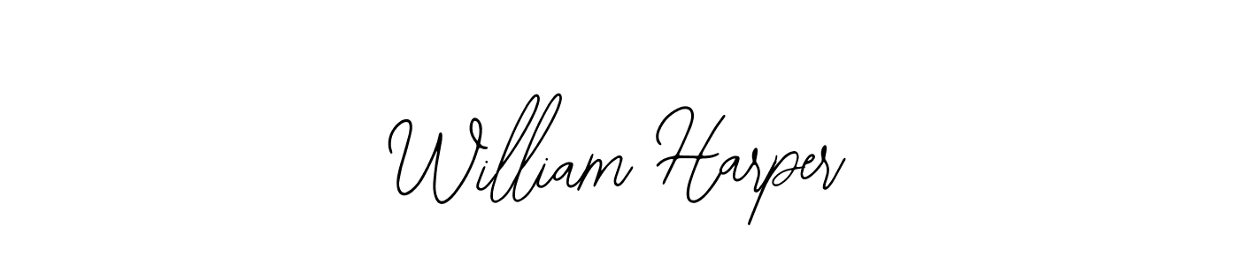 The best way (Bearetta-2O07w) to make a short signature is to pick only two or three words in your name. The name William Harper include a total of six letters. For converting this name. William Harper signature style 12 images and pictures png