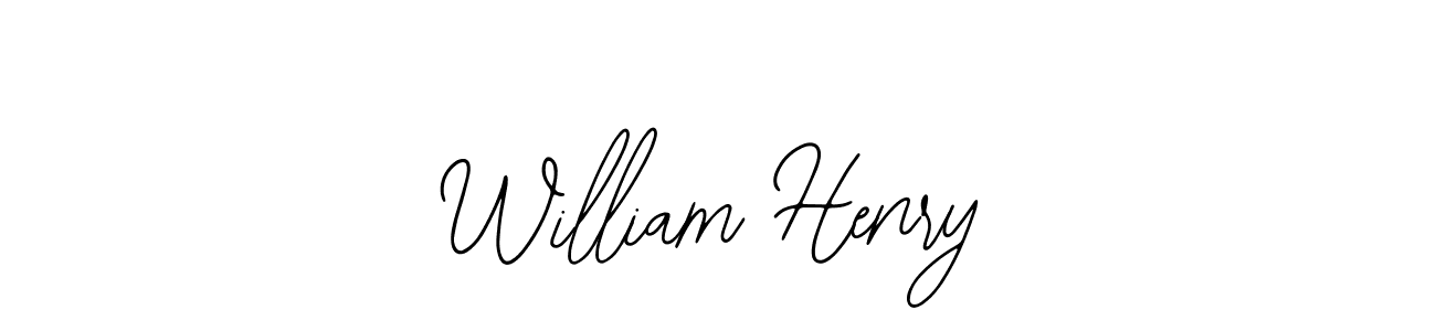 How to make William Henry name signature. Use Bearetta-2O07w style for creating short signs online. This is the latest handwritten sign. William Henry signature style 12 images and pictures png