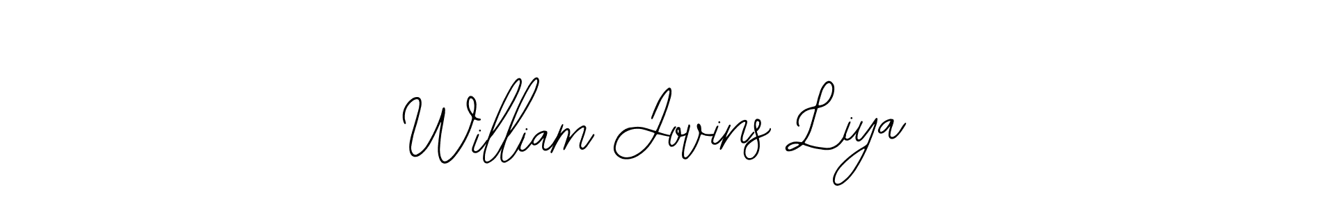 Make a beautiful signature design for name William Jovins Liya. With this signature (Bearetta-2O07w) style, you can create a handwritten signature for free. William Jovins Liya signature style 12 images and pictures png