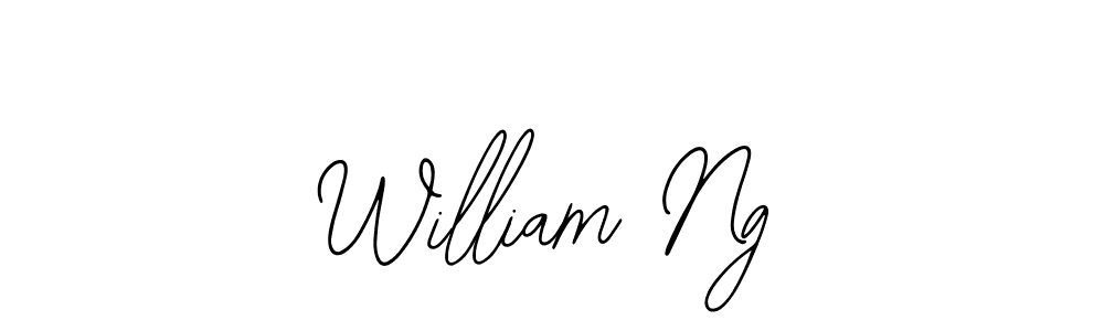 How to make William Ng name signature. Use Bearetta-2O07w style for creating short signs online. This is the latest handwritten sign. William Ng signature style 12 images and pictures png
