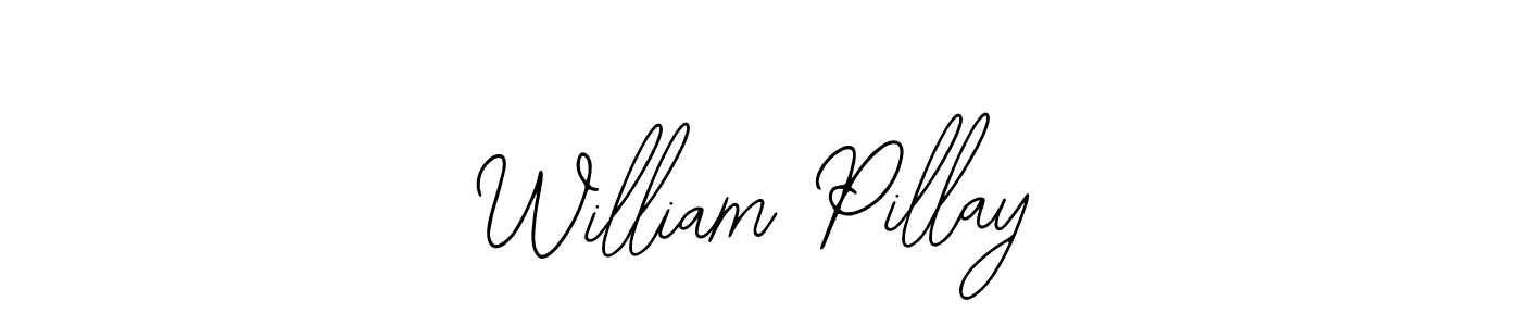 Use a signature maker to create a handwritten signature online. With this signature software, you can design (Bearetta-2O07w) your own signature for name William Pillay. William Pillay signature style 12 images and pictures png