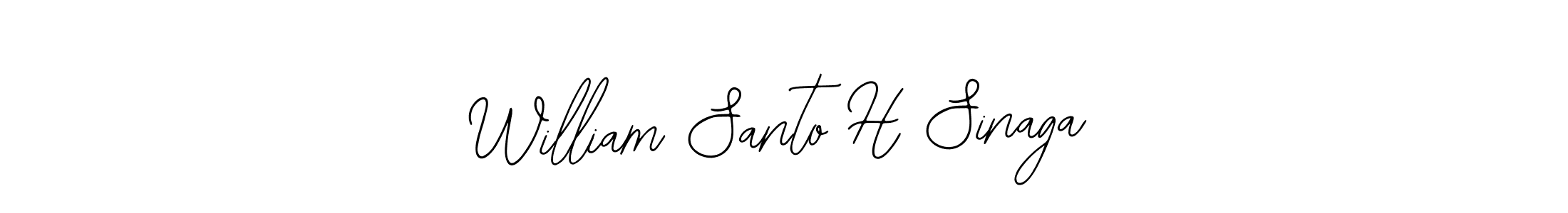 if you are searching for the best signature style for your name William Santo H Sinaga. so please give up your signature search. here we have designed multiple signature styles  using Bearetta-2O07w. William Santo H Sinaga signature style 12 images and pictures png