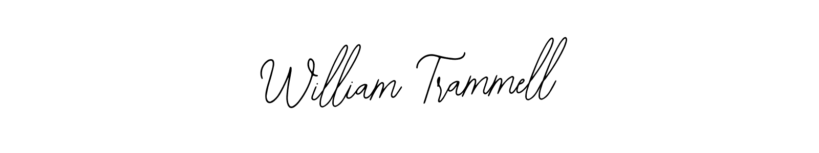 You should practise on your own different ways (Bearetta-2O07w) to write your name (William Trammell) in signature. don't let someone else do it for you. William Trammell signature style 12 images and pictures png
