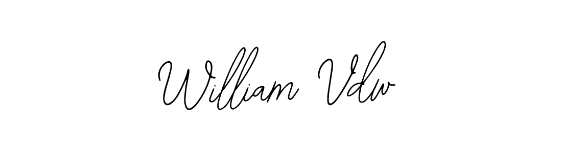 Make a beautiful signature design for name William Vdw. With this signature (Bearetta-2O07w) style, you can create a handwritten signature for free. William Vdw signature style 12 images and pictures png