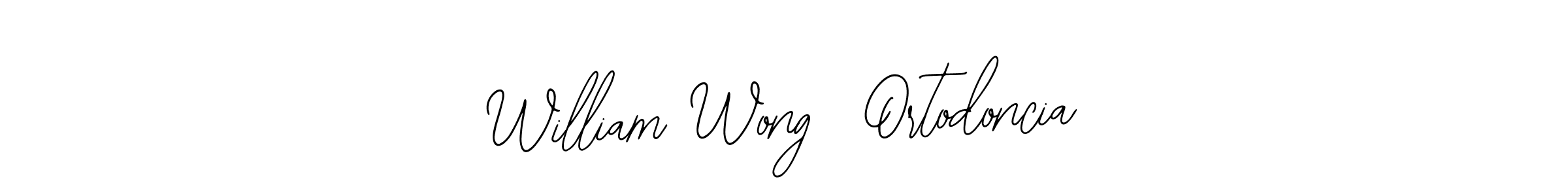 This is the best signature style for the William Wong  Ortodoncia name. Also you like these signature font (Bearetta-2O07w). Mix name signature. William Wong  Ortodoncia signature style 12 images and pictures png