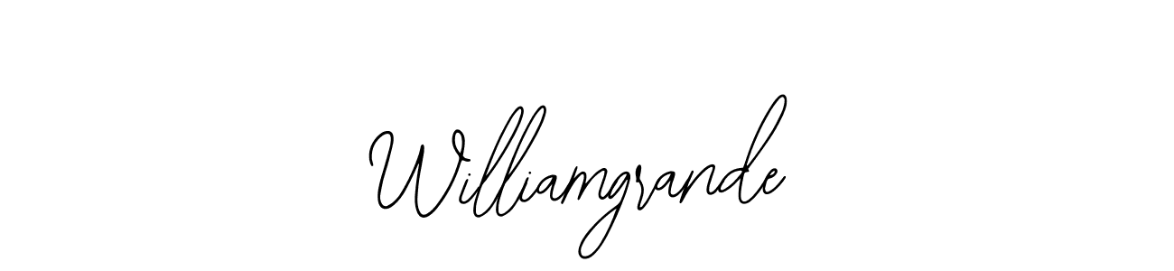 Make a beautiful signature design for name Williamgrande. With this signature (Bearetta-2O07w) style, you can create a handwritten signature for free. Williamgrande signature style 12 images and pictures png