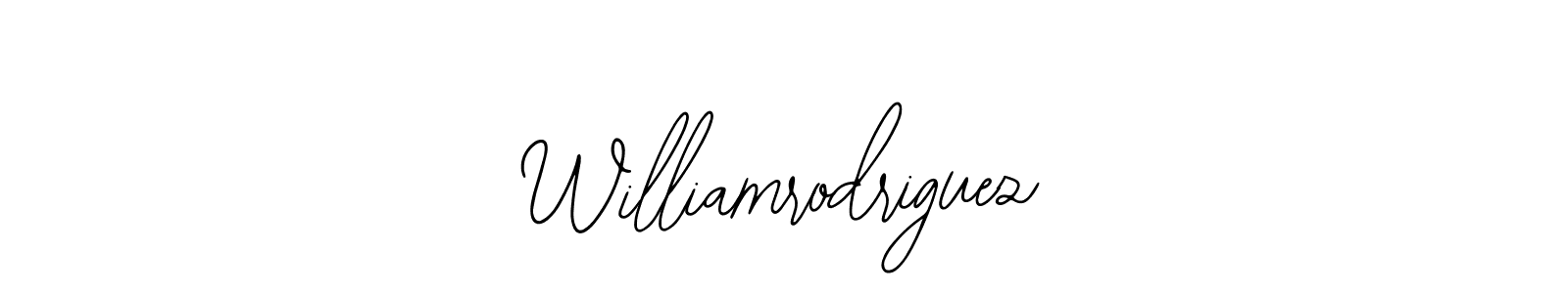 The best way (Bearetta-2O07w) to make a short signature is to pick only two or three words in your name. The name Williamrodriguez include a total of six letters. For converting this name. Williamrodriguez signature style 12 images and pictures png