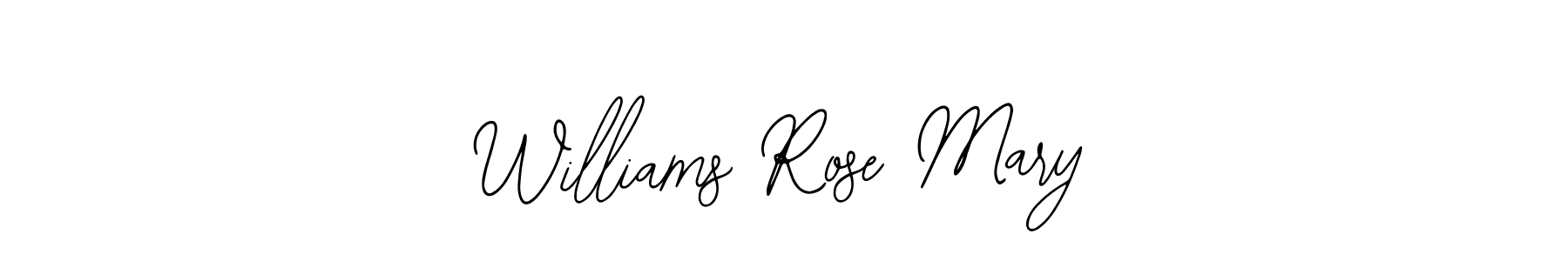 Make a beautiful signature design for name Williams Rose Mary. With this signature (Bearetta-2O07w) style, you can create a handwritten signature for free. Williams Rose Mary signature style 12 images and pictures png