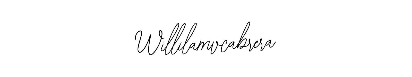 You should practise on your own different ways (Bearetta-2O07w) to write your name (Willilamvcabrera) in signature. don't let someone else do it for you. Willilamvcabrera signature style 12 images and pictures png