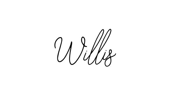 Use a signature maker to create a handwritten signature online. With this signature software, you can design (Bearetta-2O07w) your own signature for name Willis. Willis signature style 12 images and pictures png