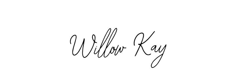 You should practise on your own different ways (Bearetta-2O07w) to write your name (Willow Kay) in signature. don't let someone else do it for you. Willow Kay signature style 12 images and pictures png