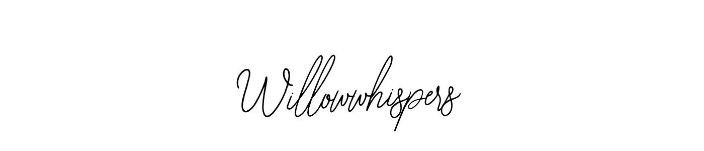 Also we have Willowwhispers name is the best signature style. Create professional handwritten signature collection using Bearetta-2O07w autograph style. Willowwhispers signature style 12 images and pictures png