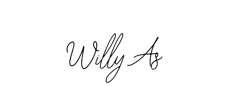 Make a beautiful signature design for name Willy As. With this signature (Bearetta-2O07w) style, you can create a handwritten signature for free. Willy As signature style 12 images and pictures png