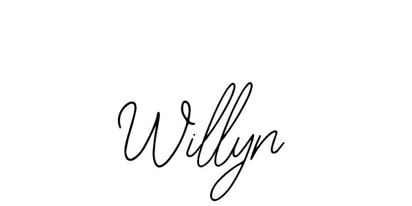 Create a beautiful signature design for name Willyn. With this signature (Bearetta-2O07w) fonts, you can make a handwritten signature for free. Willyn signature style 12 images and pictures png