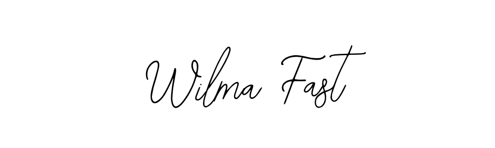 Use a signature maker to create a handwritten signature online. With this signature software, you can design (Bearetta-2O07w) your own signature for name Wilma Fast. Wilma Fast signature style 12 images and pictures png