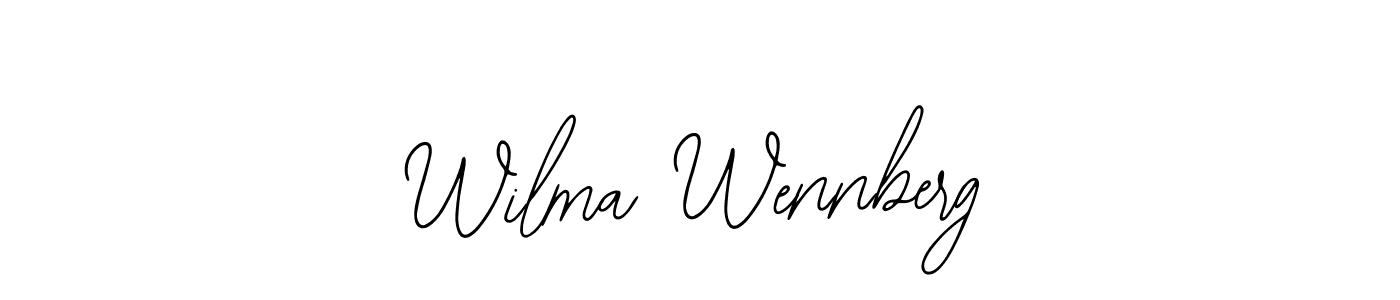 Make a beautiful signature design for name Wilma Wennberg. Use this online signature maker to create a handwritten signature for free. Wilma Wennberg signature style 12 images and pictures png