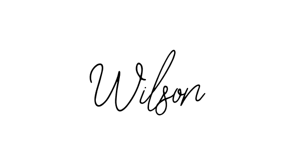 Use a signature maker to create a handwritten signature online. With this signature software, you can design (Bearetta-2O07w) your own signature for name Wilson. Wilson signature style 12 images and pictures png