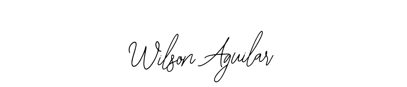if you are searching for the best signature style for your name Wilson Aguilar. so please give up your signature search. here we have designed multiple signature styles  using Bearetta-2O07w. Wilson Aguilar signature style 12 images and pictures png