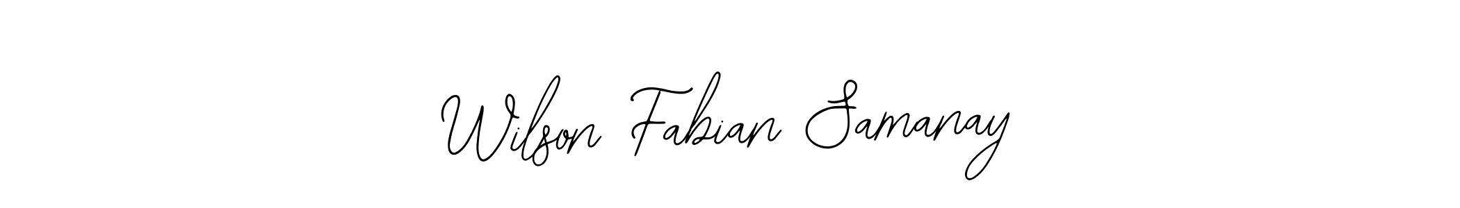 Here are the top 10 professional signature styles for the name Wilson Fabian Samanay. These are the best autograph styles you can use for your name. Wilson Fabian Samanay signature style 12 images and pictures png
