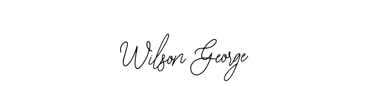 Use a signature maker to create a handwritten signature online. With this signature software, you can design (Bearetta-2O07w) your own signature for name Wilson George. Wilson George signature style 12 images and pictures png