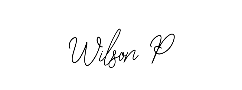 How to make Wilson P signature? Bearetta-2O07w is a professional autograph style. Create handwritten signature for Wilson P name. Wilson P signature style 12 images and pictures png