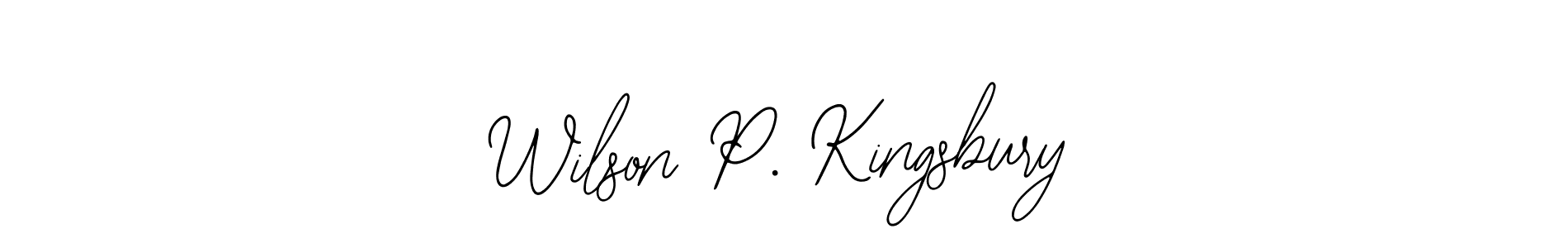 Make a beautiful signature design for name Wilson P. Kingsbury. Use this online signature maker to create a handwritten signature for free. Wilson P. Kingsbury signature style 12 images and pictures png