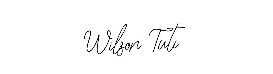 Design your own signature with our free online signature maker. With this signature software, you can create a handwritten (Bearetta-2O07w) signature for name Wilson Tuti. Wilson Tuti signature style 12 images and pictures png