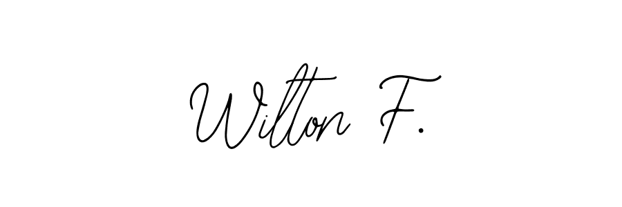 Wilton F. stylish signature style. Best Handwritten Sign (Bearetta-2O07w) for my name. Handwritten Signature Collection Ideas for my name Wilton F.. Wilton F. signature style 12 images and pictures png