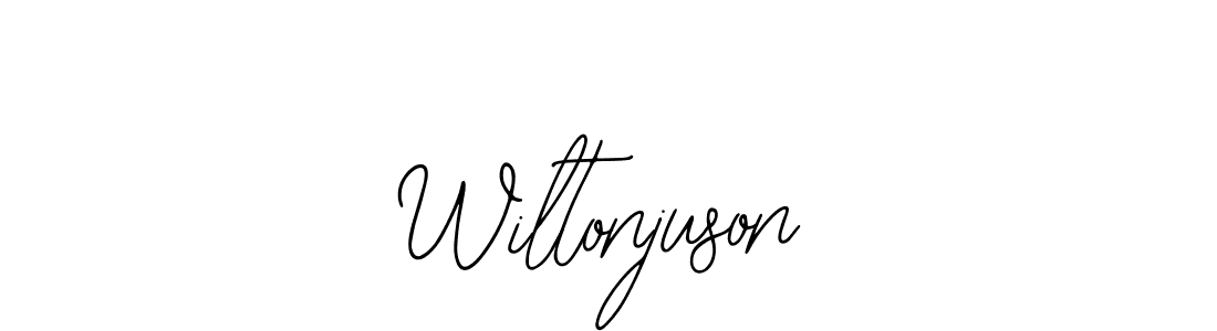 How to Draw Wiltonjuson signature style? Bearetta-2O07w is a latest design signature styles for name Wiltonjuson. Wiltonjuson signature style 12 images and pictures png