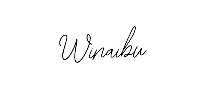 How to make Winaibu name signature. Use Bearetta-2O07w style for creating short signs online. This is the latest handwritten sign. Winaibu signature style 12 images and pictures png